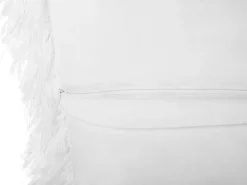 Conjunto De 2 Almofadas Decorativas Brancas 45 X 45 Cm Cide