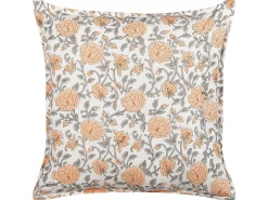Conjunto De 2 Almofadas Decorativas Com Padrao Floral Multicolor 45 X 45 Cm Meadia
