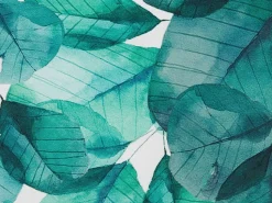 Conjunto De 2 Almofadas De Jardim Padrao Folha Azul/Branco 45 X 45 Cm Trebbo
