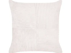 Conjunto De 2 Almofadas Decorativas Em Bombazine Branca Creme 43 X 43 Cm Millet