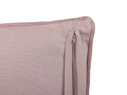 Conjunto De 2 Almofadas Em Decorativas 45 X 45 Cm Em Veludo Rosa Romneya