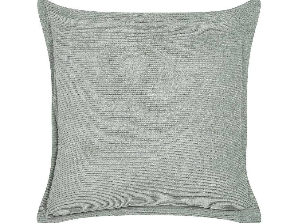 Conjunto De 2 Almofadas Em Bombazine Verde Claro 43 X 43 Cm Zinnia