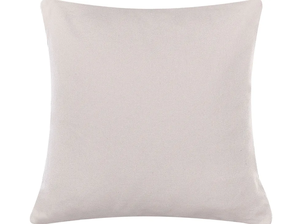 Conjunto De 2 Almofadas Em Algodao Cinzento Com Motivo De Coelho 45 X 45 Cm Quercus