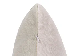 Conjunto De 2 Almofadas Em Algodao Cinzento Com Motivo De Coelho 45 X 45 Cm Quercus