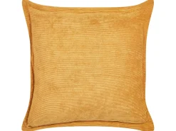 Conjunto De 2 Almofadas Em Bombazine Amarelo Mostarda 43 X 43 Cm Zinnia