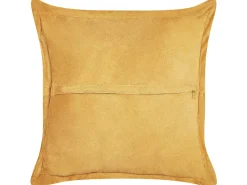 Conjunto De 2 Almofadas Em Bombazine Amarelo Mostarda 43 X 43 Cm Zinnia