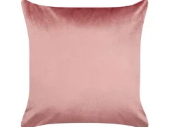 Conjunto De 2 Almofadas Em Veludo Rosa 45 X 45 Cm Bahia