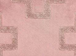 Conjunto De 2 Almofadas Em Veludo Rosa 45 X 45 Cm Bahia