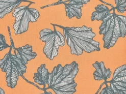 Conjunto De 2 Almofadas Em Poliester Laranja E Preto 45 X 45 Cm Spirea