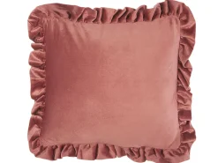 Conjunto De 2 Almofadas Em Veludo Rosa 42 X 42 Cm Kalanchoe