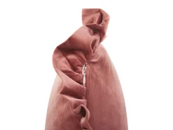 Conjunto De 2 Almofadas Em Veludo Rosa 42 X 42 Cm Kalanchoe