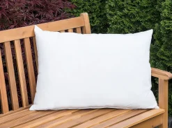 Conjunto De 2 Almofadas Em Tecido Branco Creme 50 X 70 Cm Almyros