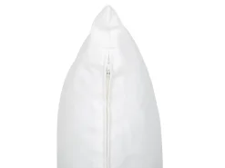 Conjunto De 2 Almofadas Em Tecido Branco Creme 50 X 70 Cm Almyros