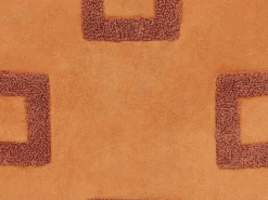 Conjunto De 2 Almofadas Em Veludo Laranja 45 X 45 Cm Bahia