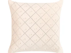 Conjunto De 2 Almofadas Em Veludo Creme 45 X 45 Cm Yarrow