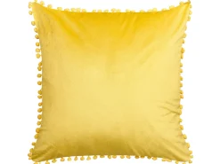 Conjunto De 2 Almofadas Em Veludo Amarelo 45 X 45 Cm Aerangis