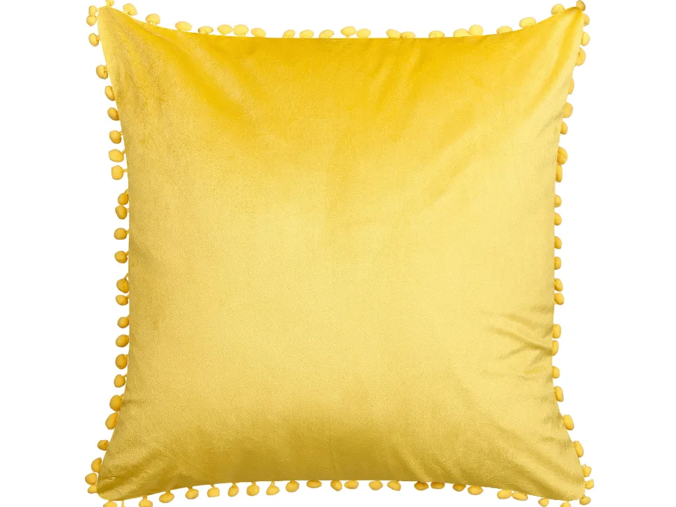 Conjunto De 2 Almofadas Em Veludo Amarelo 45 X 45 Cm Aerangis