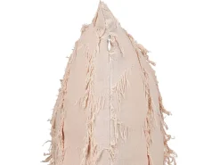 Conjunto De 2 Almofadas Em Poliester Rosa Salmao 45 X 45 Cm Agastache