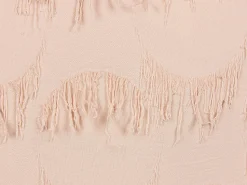 Conjunto De 2 Almofadas Em Poliester Rosa Salmao 45 X 45 Cm Agastache