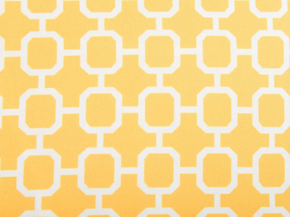 Conjunto De 2 Almofadas Em Tecido Amarelo E Branco 40 X 70 Cm Astakos