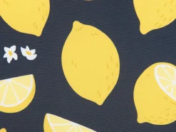 Conjunto De 2 Almofadas Em Poliester Preto E Amarelo 45 X 45 Cm Orchid