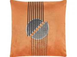 Conjunto De 2 Almofadas Laranja 45 X 45 Cm Ceropegia