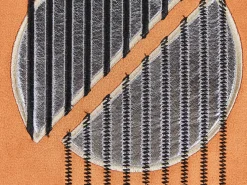 Conjunto De 2 Almofadas Laranja 45 X 45 Cm Ceropegia