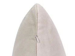 Conjunto De 2 Almofadas Motivo De Coelho Cinzenta E Rosa 45 X 45 Cm Tulipa