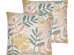 Conjunto De 2 Almofadas Multicolor 45 X 45 Cm Ilex