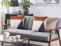 Conjunto De 2 Almofadas Multicolor 45 X 45 Cm Campsis