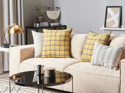 Conjunto De 2 Almofadas Multicoloridas 45 X 45 Cm Dicentra