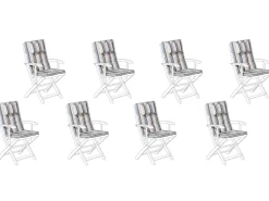 Conjunto De 8 Almofadas Multicolor Para A Cadeira Maui