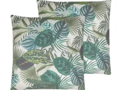 Conjunto De 2 Almofadas Multicoloridas 45 X 45 Cm Nolina