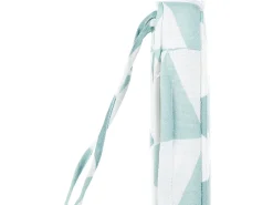 Conjunto De 6 Almofadas Para Cadeira Com Padrao De Triangulo Azul E Branco Tolve