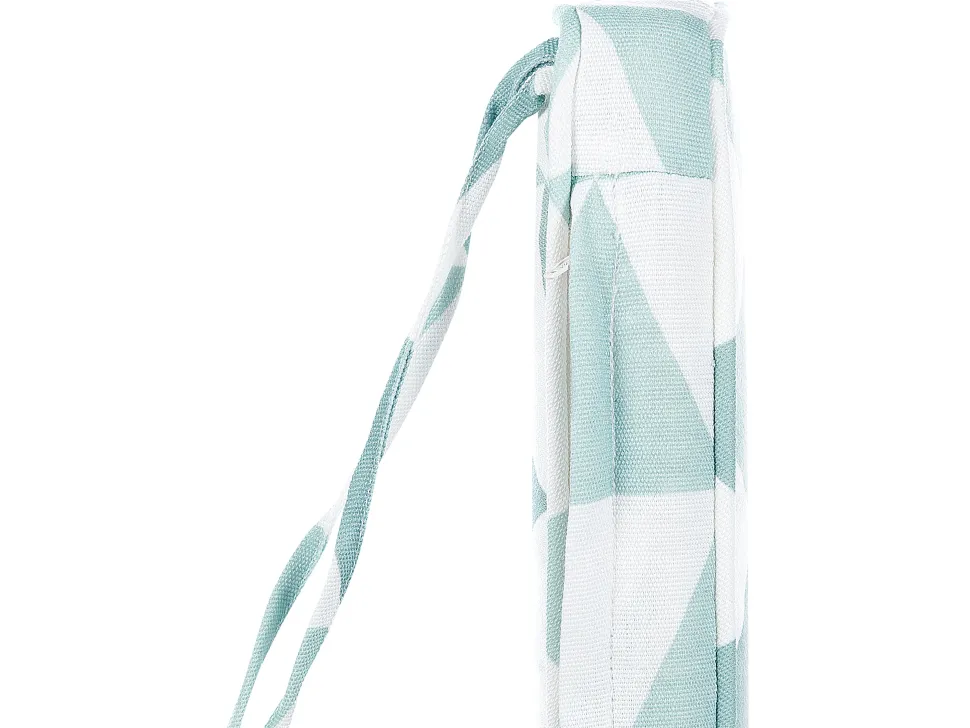 Conjunto De 6 Almofadas Para Cadeira Com Padrao De Triangulo Azul E Branco Tolve