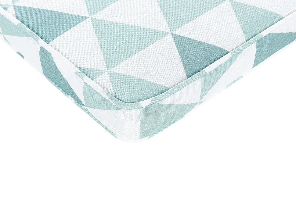 Conjunto De 6 Almofadas Para Cadeira Com Padrao De Triangulo Azul E Branco Tolve