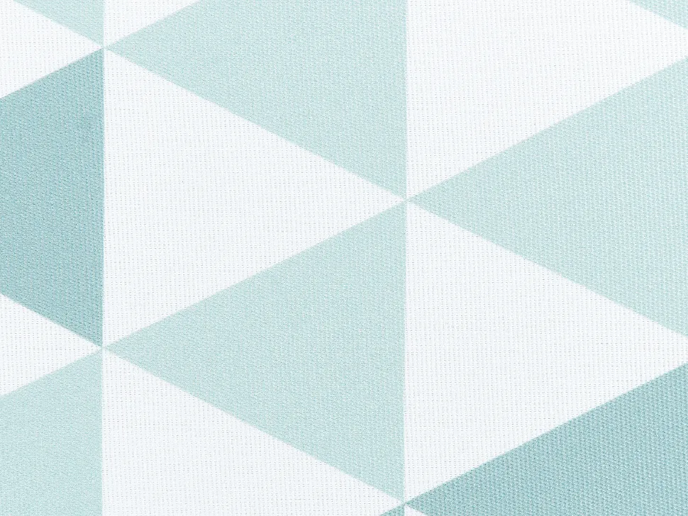 Conjunto De 6 Almofadas Para Cadeira Com Padrao De Triangulo Azul E Branco Tolve