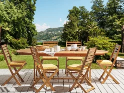 Conjunto De 6 Almofadas Para Cadeira Com Padrao Geometrico Amarelo Tolve