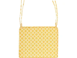 Conjunto De 6 Almofadas Para Cadeira Com Padrao Geometrico Amarelo Tolve