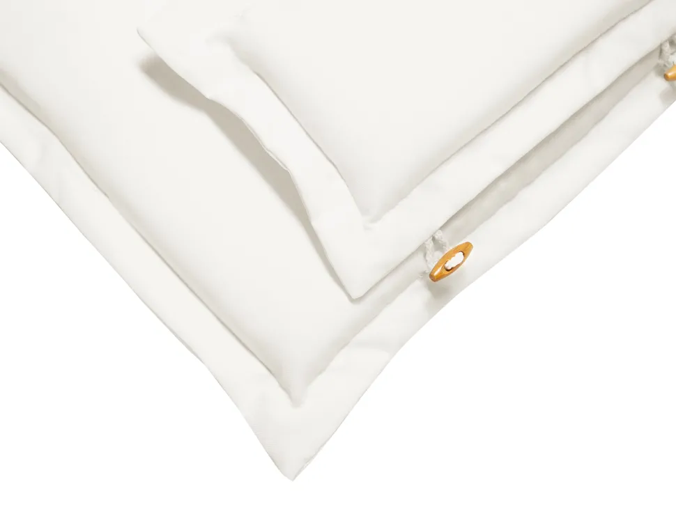 Conjunto De 2 Almofadas Para Cadeira De Jardim Em Creme Toscana/Java