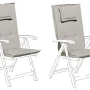 Conjunto De 2 Almofadas Para Cadeira De Jardim Taupe Toscana/Java