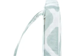 Conjunto De 6 Almofadas Para Cadeira Com Padrao De Diamante Verde E Branco Tolve