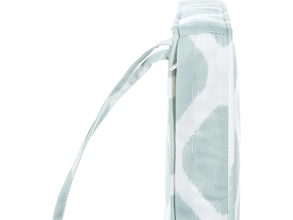 Conjunto De 6 Almofadas Para Cadeira Com Padrao De Diamante Verde E Branco Tolve