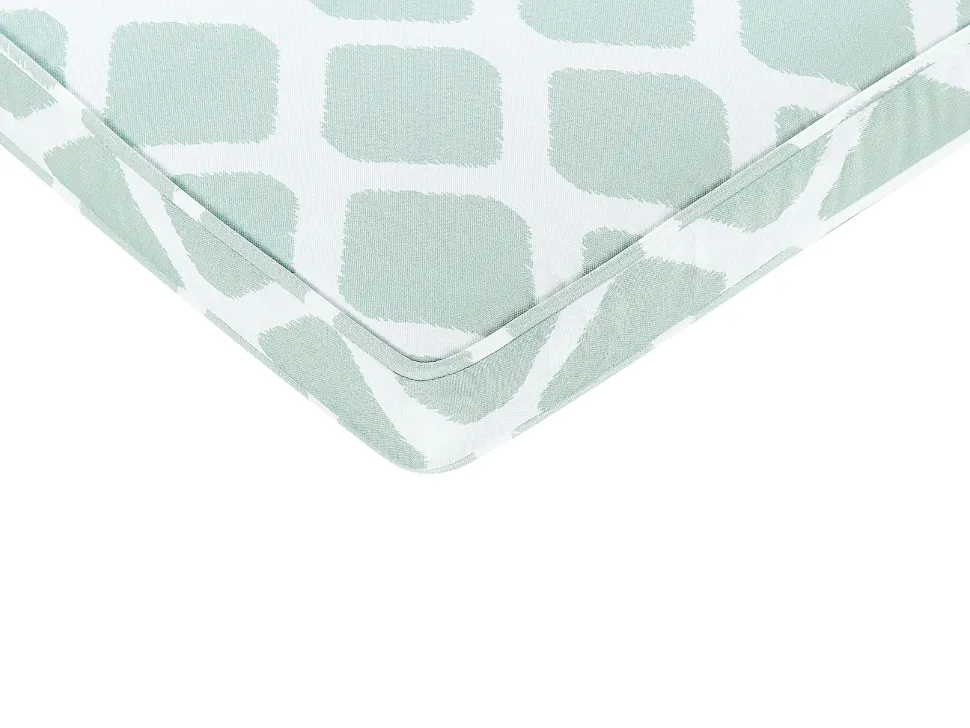 Conjunto De 6 Almofadas Para Cadeira Com Padrao De Diamante Verde E Branco Tolve