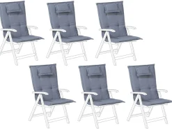 Conjunto De 6 Almofadas Para Cadeira De Jardim Azuis Toscana/Java