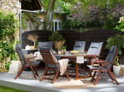 Conjunto De 6 Almofadas Para Cadeira De Jardim Azuis Toscana/Java