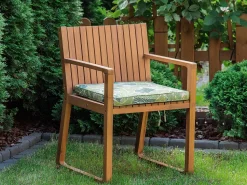 Conjunto De 8 Almofadas Para Cadeiras De Jardim Com Padrao Verde Sassari