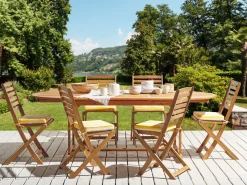 Conjunto De 6 Almofadas Para Cadeira As Riscas Amarelas E Brancas Tolve