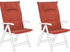 Conjunto De 2 Almofadas Para Cadeira De Jardim Terracota Toscana/Java
