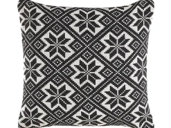 Conjunto De 2 Almofadas Preto E Branco 45 X 45 Cm Beskoz